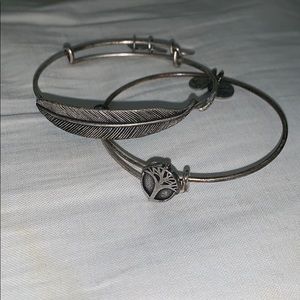 Feather and Tree Alex and Ani Bracelets